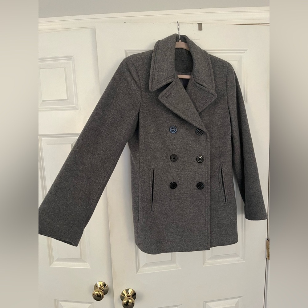 Calvin Klein Double Breasted Pea Coat - Picture 5 of 12